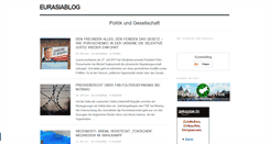 Desktop Screenshot of eurasiablog.de